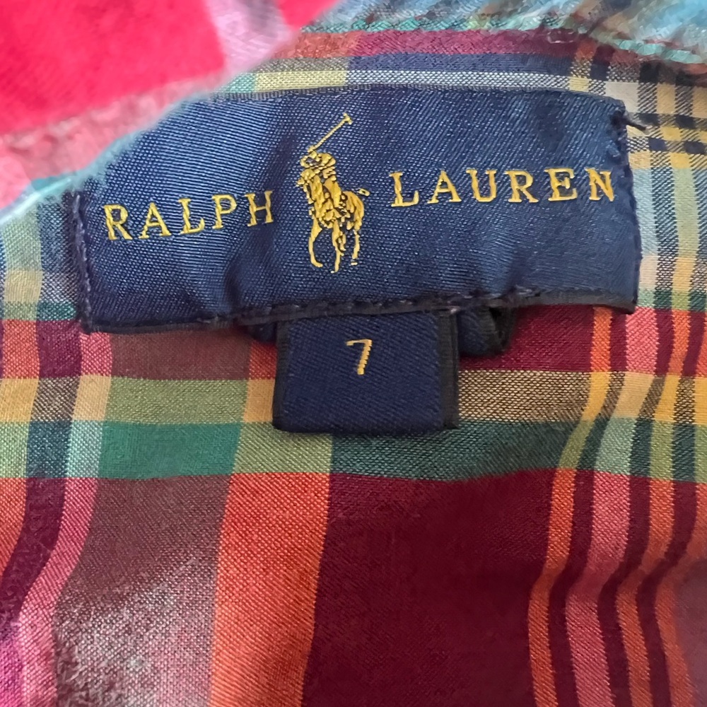 Ralph Lauren Boys Colorful Plaid Shirt